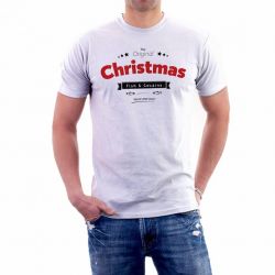 Christmas T-Shirt Fish & Cocaine Red