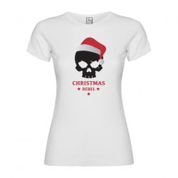 Christmas T-shirt Christmas Rebel Skull