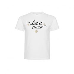 Children s T-Shirt Let It Snow White