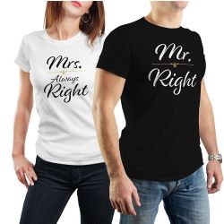 T-Shirts Mr and Mrs Right