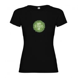 Ladies T-shirt Happy St. Day Black