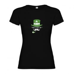 Ladies T-shirt Lucky Day Black